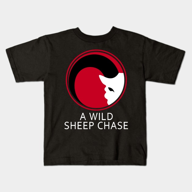 A Wild Sheep Chase Kids T-Shirt by trimskol